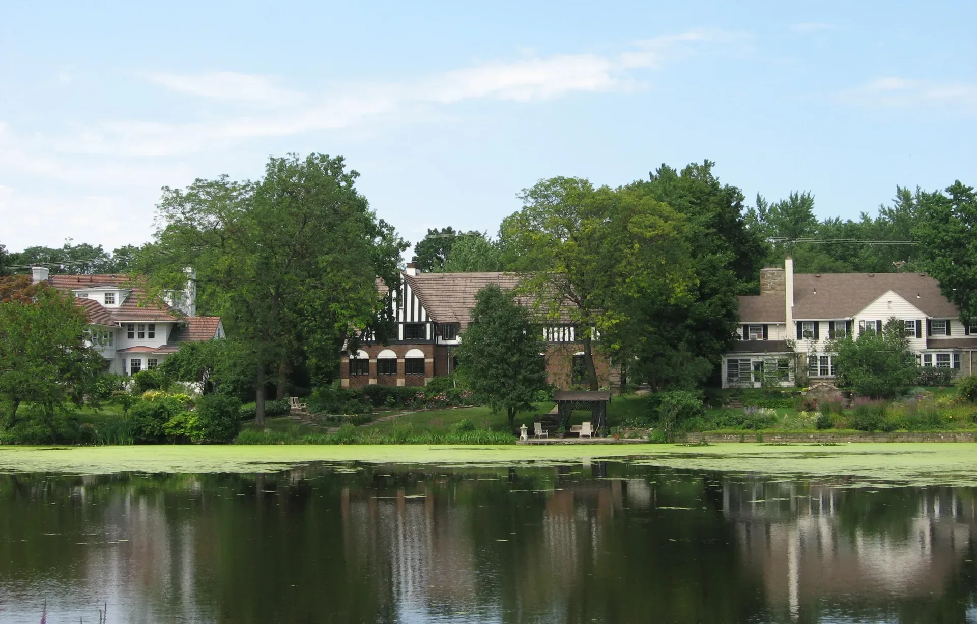 A street level view in Shaker Heights, OH